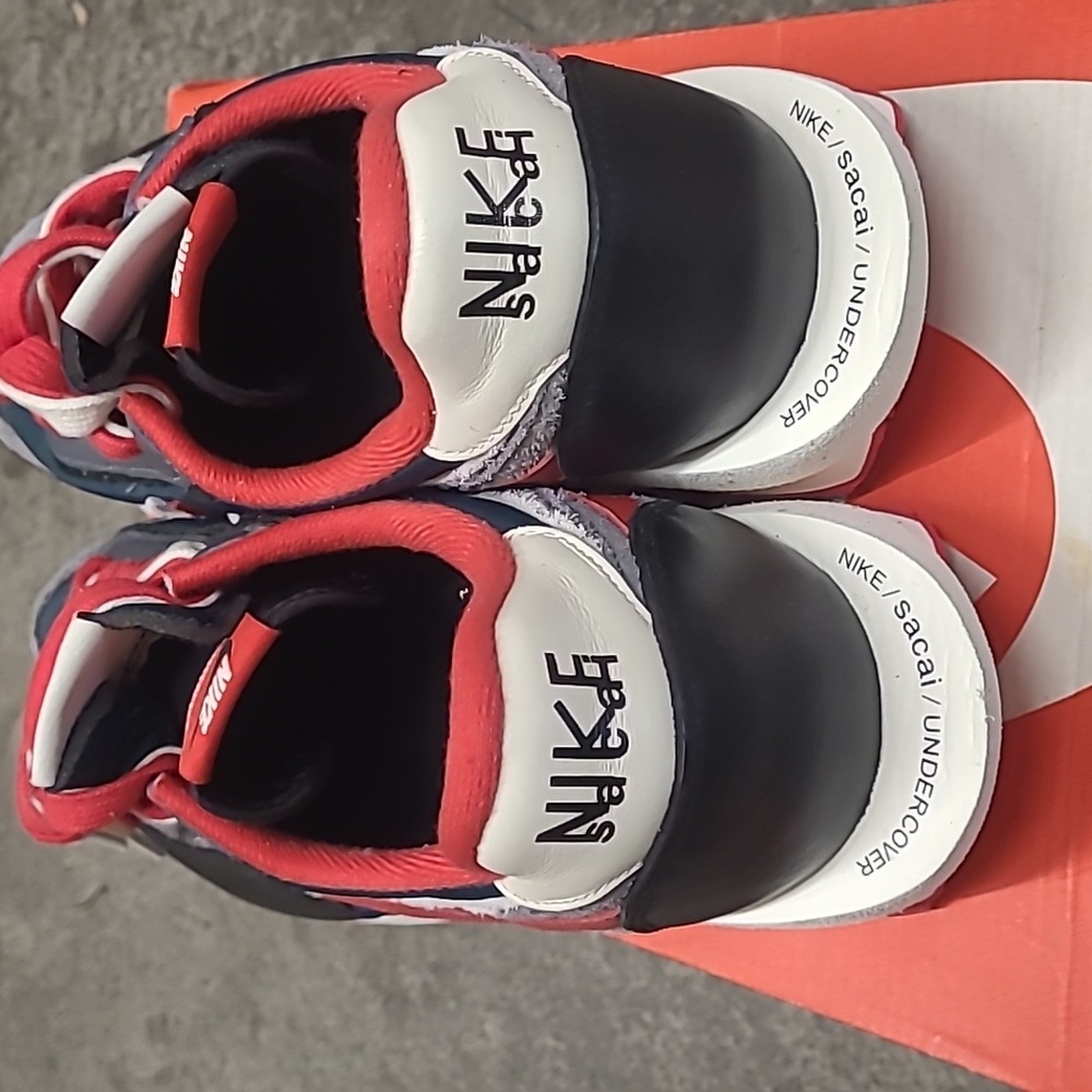 UNDERCOVER × sacai × Nike LD Waffle "Midnight Spruce" Nike Sneakers - Picture 12 of 13